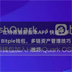 比特派最新版本APP 快速上手Bitpie钱包，多链资产管理技巧