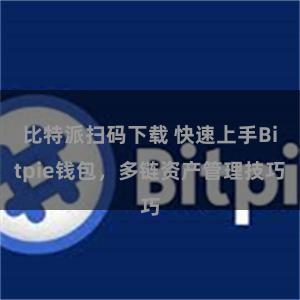 比特派扫码下载 快速上手Bitpie钱包，多链资产管理技巧