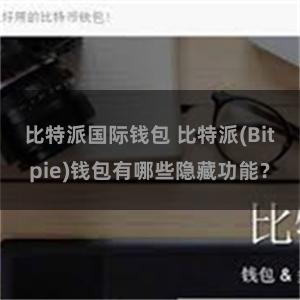 比特派国际钱包 比特派(Bitpie)钱包有哪些隐藏功能？