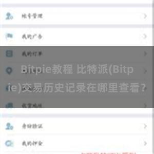 Bitpie教程 比特派(Bitpie)交易历史记录在哪里查看？