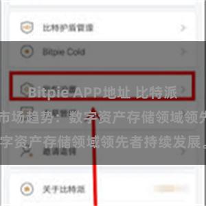 Bitpie APP地址 比特派(Bitpie)钱包市场趋势：数字资产存储领域领先者持续发展。