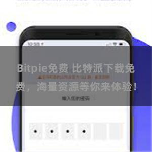 Bitpie免费 比特派下载免费，海量资源等你来体验！
