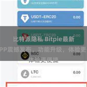 比特派隐私 Bitpie最新版APP震撼发布，功能升级，体验更便捷