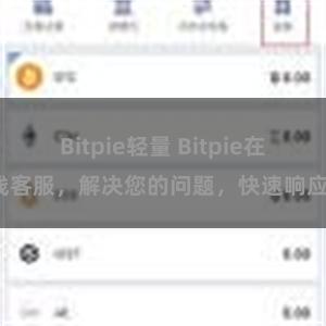 Bitpie轻量 Bitpie在线客服，解决您的问题，快速响应。