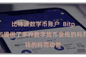比特派数字币账户  Bitpie钱包提供了多种数字货币金钱的科罚功能